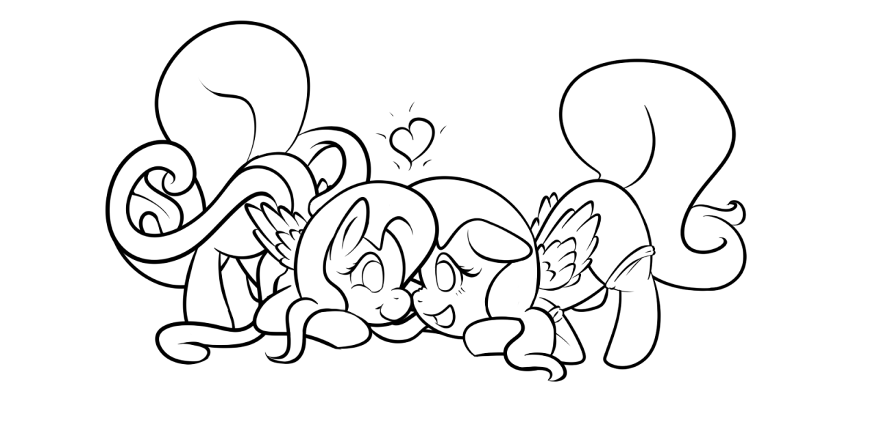 madame-fluttershy:  flailingandflailing:  Doodle of the best two Yellow and Pink