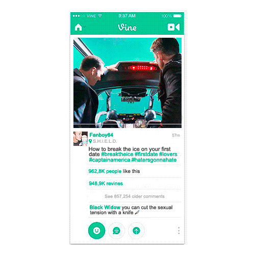 fromthemiddleoftheocean:  The Avengers + Vine  Inspired by this post  