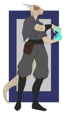 crowes-hammer: I made an Argonian lady today,