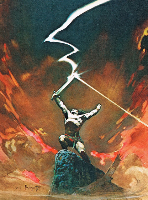 Porn photo 70sscifiart:  Frank Frazetta, “Against