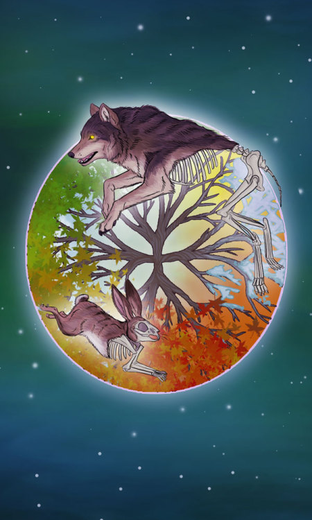 Wheel of Fortune in the Divine Canine TarotWant to support the deck and see the cards sooner? Become
