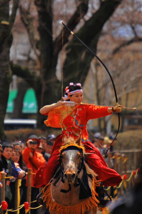 ultratangerine: Women Warriors series by maxre A women only archery competition in North Japan.