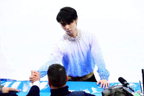 “I just want to thank you for cheering, and say that I’m back. About repeating the gold 