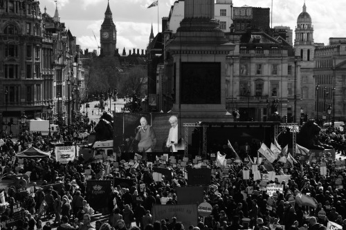 ProtestPhotographed March 2014, Trafalgar Square London