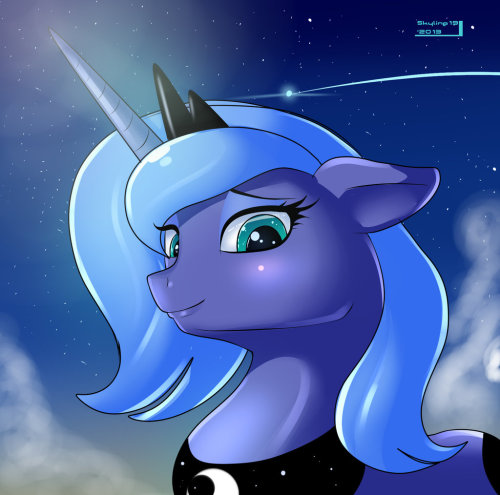 theponyartcollection:  Icon 27: Princess Luna (Season 1) by Skyline19 