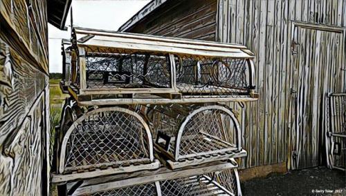 Lobster traps…Prince Edward Island, Canada ~ Coast to Coast ~ Shades of Black & White ~ A