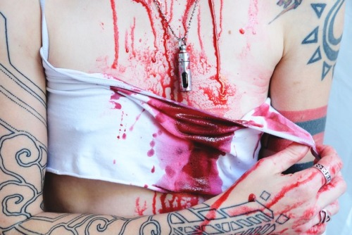 camdamage:  “I’m flesh and blood, but not human..” | cam damage by self[more here]