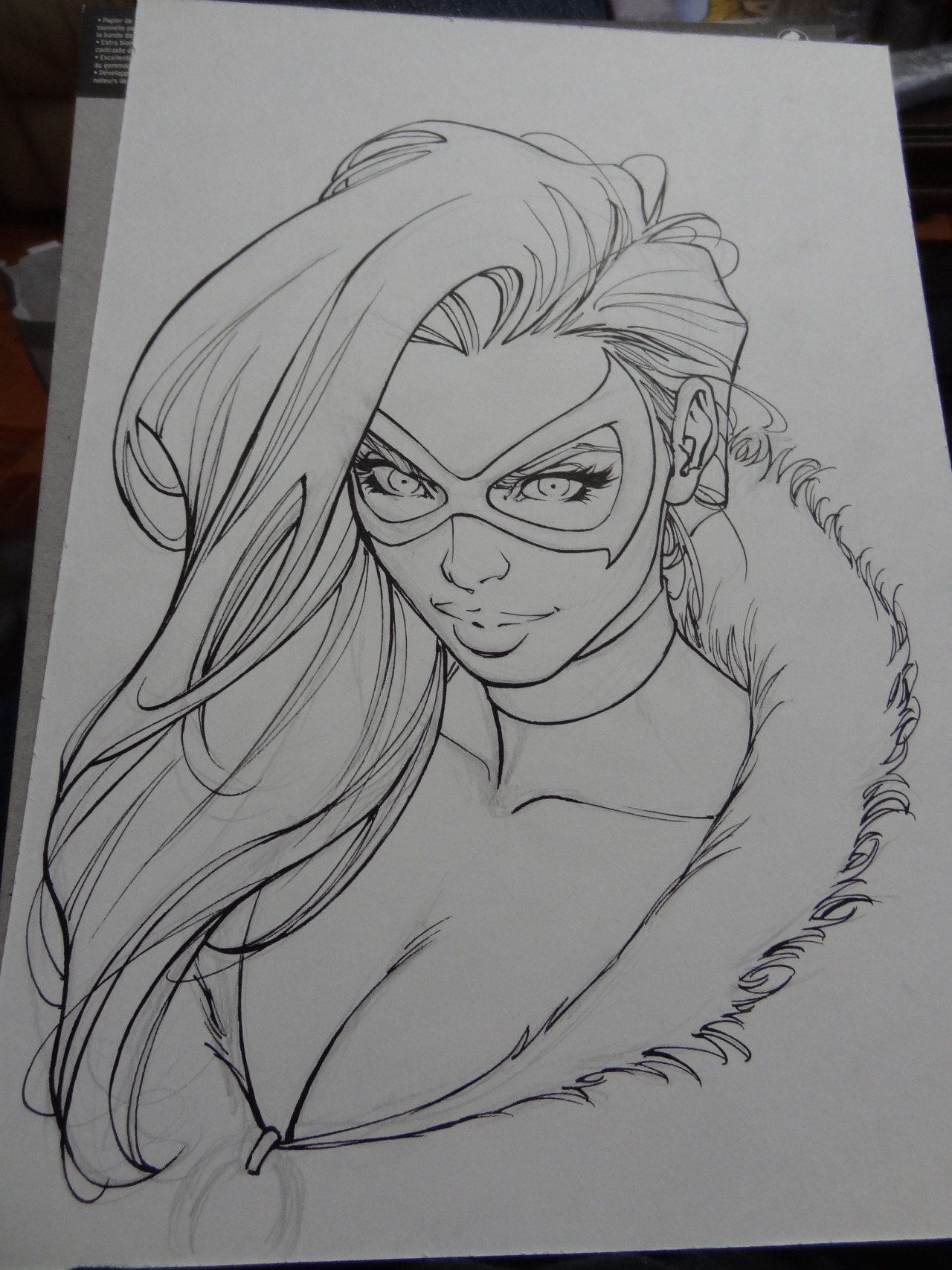 davidyardin:  Black Cat - Oz Comic Con Adelaide (mostly) Mepxy Marker sketch, with