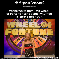 did-you-kno:  Vanna White from TV’s Wheel