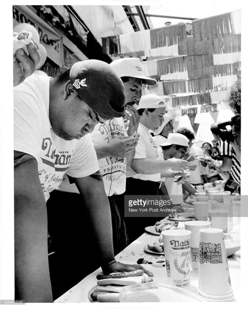 Every year people gather for The Nathan&rsquo;s Famous Fourth of July International Hot Dog-Eating C