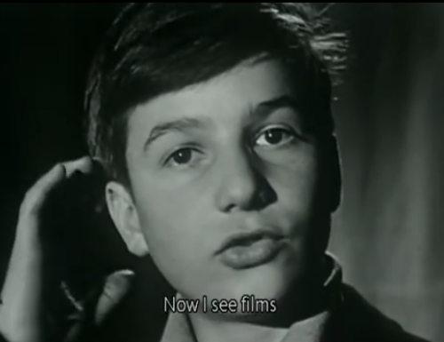 Jean Pierre Léaud at the 1959 Cannes Film Festival for 400 Blows