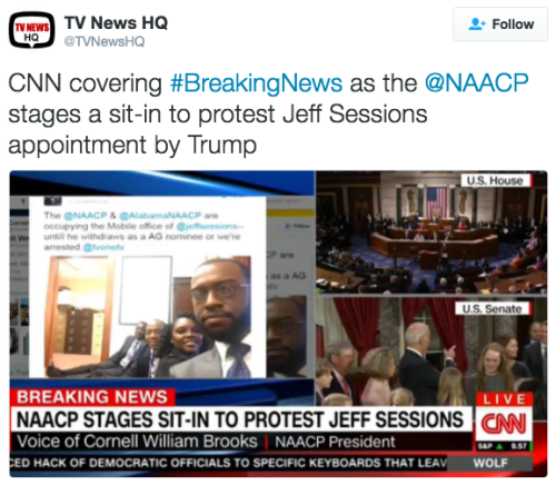 the-movemnt:The NAACP is occupying Jeff Sessions’ office to protest his attorney general nominationT