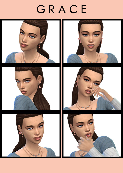 ♥ G R A C E ♥Total 6 poses for the Sims 4 gallery, for a female simIf you use my poses