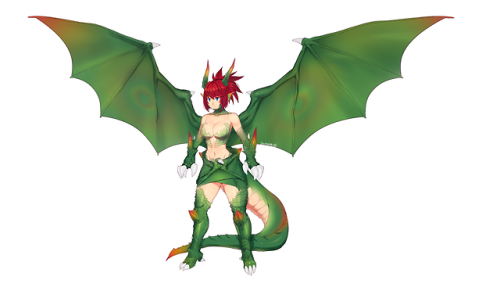 XXX nilsunna:   Dragon Girl - Commission https://www.patreon.com/elfheim photo