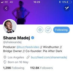 execution-breakfast: Shane Madej has fucking ‘bridge owner’ listed in his twitter bio can u believe