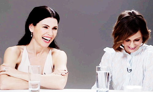 Julianna Margulies and Vera Farmiga share a laugh at THR’s TV Drama Actresses Roundtable