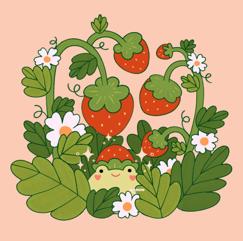 alunimoons:🍓 strawberry frog 🍓