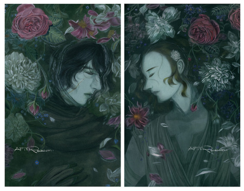 afterblossom:Hamlet x Ophelia AUArt material I used: Holbein...