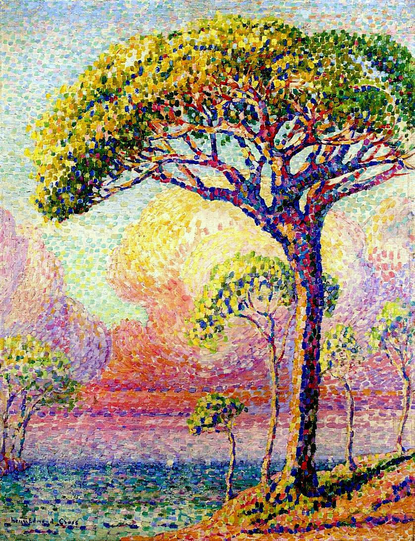 thebigkelu:  Le Pin ~ Henri-Edmond Cross 1905. huile sur toile. 65cm x 50 cm. 