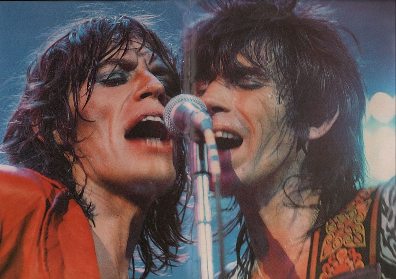 mymindlostme: The Rolling Stones 1976 ( Gods of Rock and Roll ) Mick Jagger and Keith