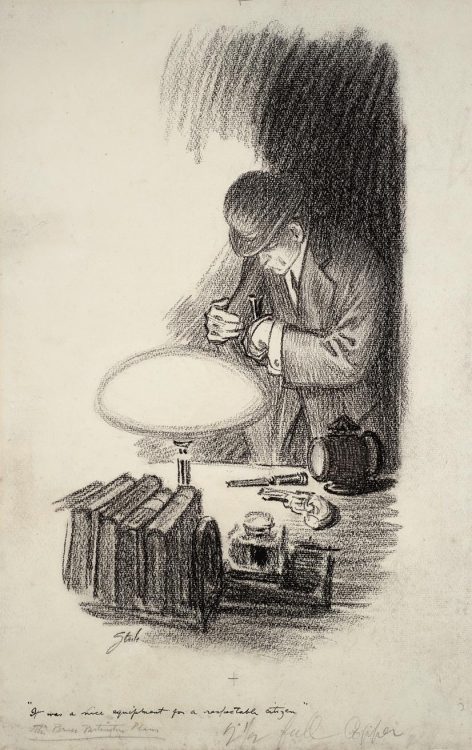 cupidford:Illustration for “The Bruce Partington Plans,” 1908Frederic Dorr Steele (1873-
