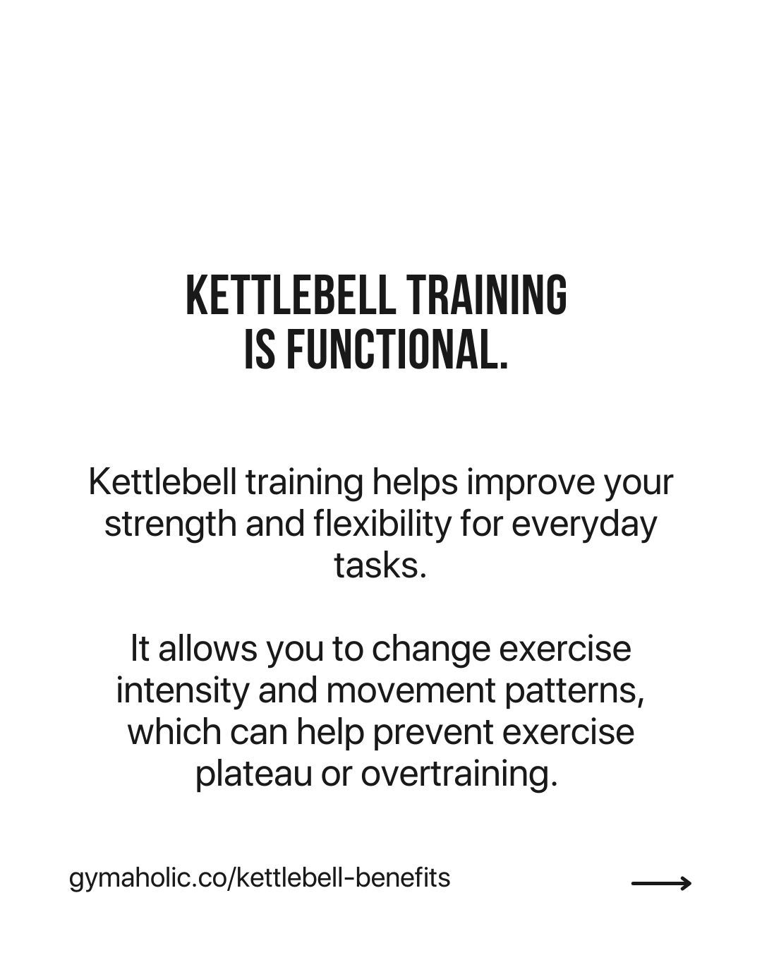 Kettlebell training is very effective to build full-body strength and improve