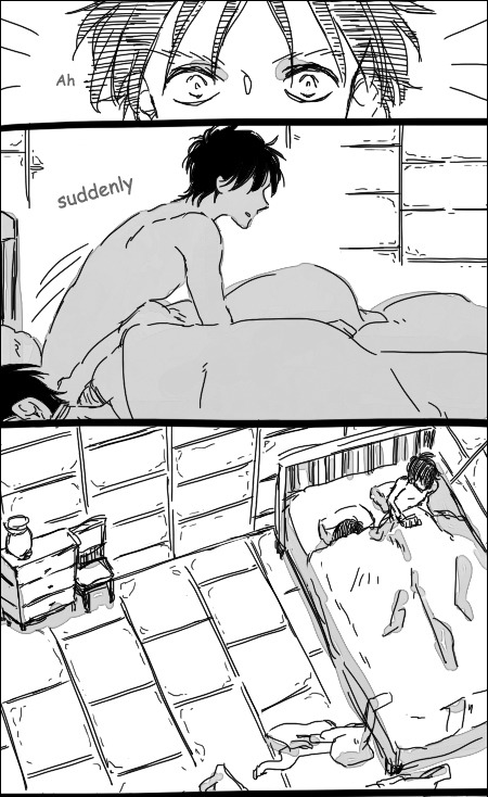 Translation: Eren and Rivaille's mornings