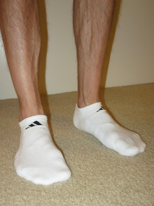 whitesocks10:  White Adidas No Show Socks! ำ. ุ worn. โ with a little TLC ;)