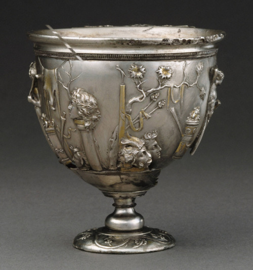 theancientwayoflife:~ Cup with Bacchic motifs in high relief. Culture: Roman Date: early A.D. 1st ce