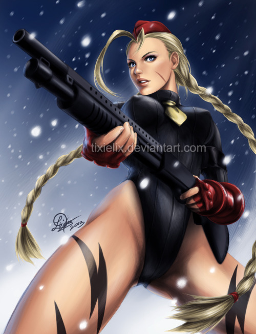 thecyberwolf:  Chun-Li & Cammy  by Lixin Wang (Tixie Lix)