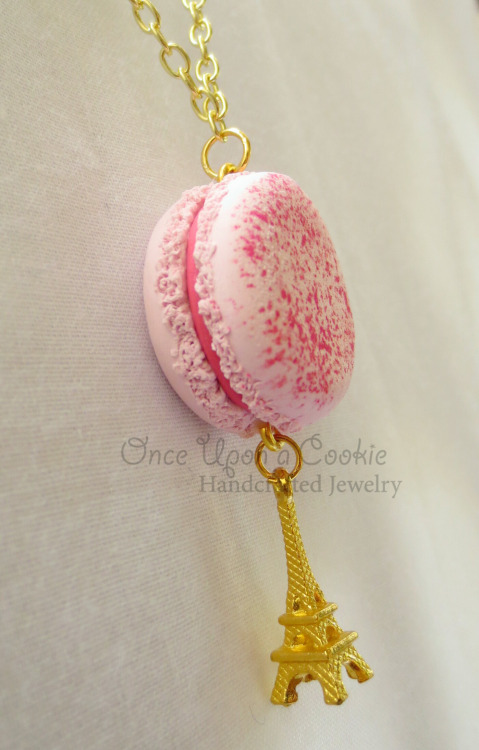 onceuponacookiejewelry: Macaron Necklace &lt;3I was so happy to have reworked a piece from 