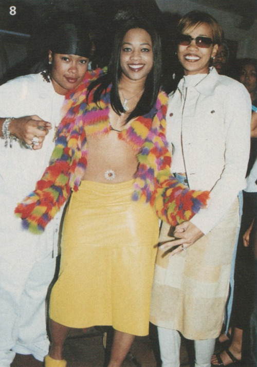 flyandfamousblackgirls:Da Brat, Trina & Monica (2001)