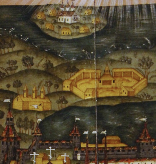 Solovetsky Monastery (1709). Detail.At Vologda state museum-reserve of history, architecture and art