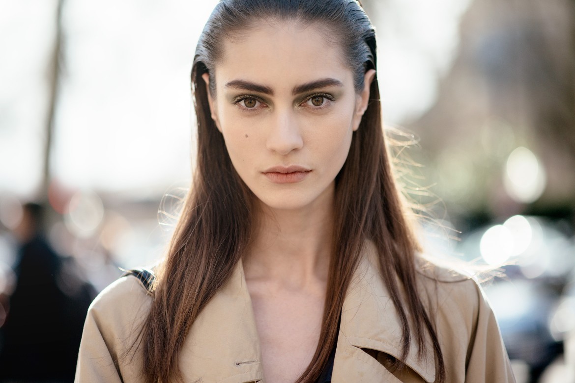 runwayandbeauty:  Marine Deleeuw - Paris Fashion Week Fall/Winter 2014-15.