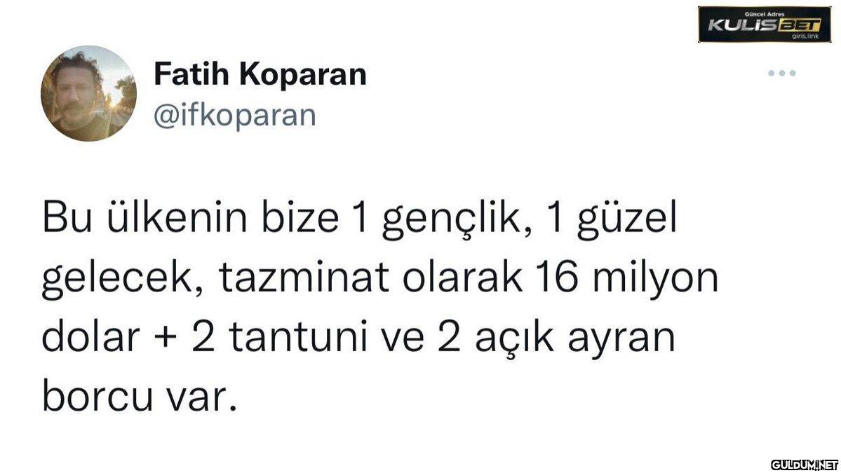 Fatih Koparan @ifkoparan...