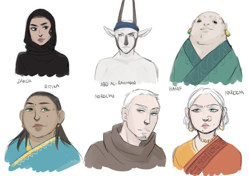 Some recent sidekick characters I’ve designed for my stories~