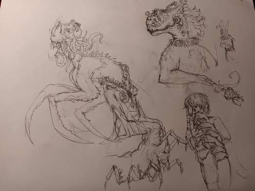 Just Some Random Eldritch Monster Design I Wanted To Draw And Doodle To Get Outta My Head, (also A Dreaded