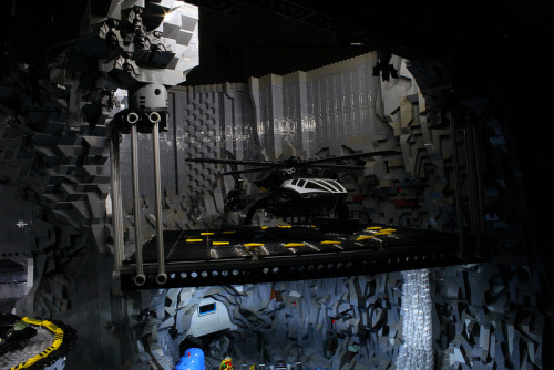 Bat cave built out of over 20,000 lego pieces -source-