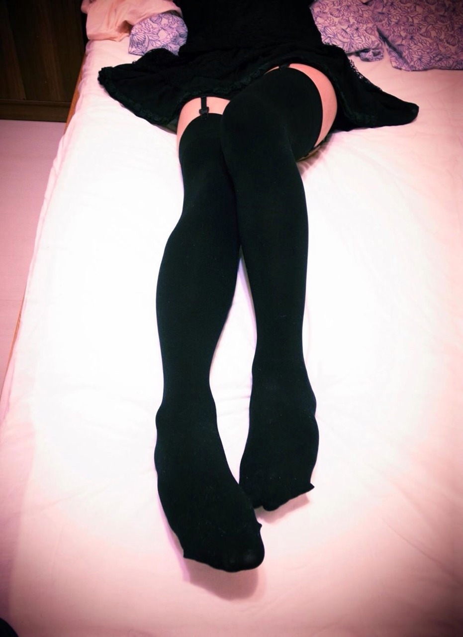 navyknickers:  His sister had caught him in her clothes and posted these pictures