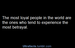 cameoamalthea:  ultrafacts:  See more facts Here  Because if you’re loyal you’ll stick around until your forced away. The loyal are easy to betray because they disregard the warning signs. They assume others will act with as much loyalty as they do. 