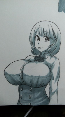 anguriasketch:Tiny marker drawing of Narusawa Ryouka.