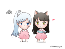 lyahuang:  Blake and Weiss they are cute 