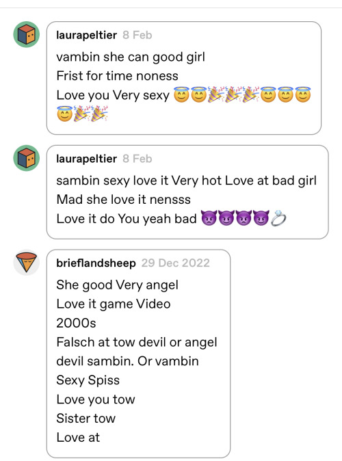 ecstasydemon:ecstasydemon:devilishinteresting comments 