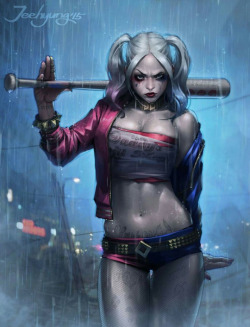 extraordinarycomics:  Harley Quinn by Lee JeeHyung.