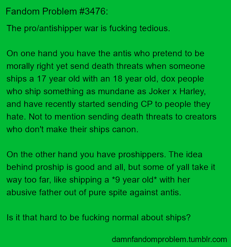 I hate Proshippers and people who force their opinion. #fyp