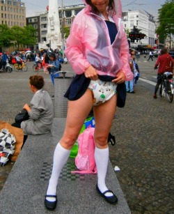   I’m Showing Off My Diaper In Busy Amsterdam (5-9 Pics)How I Love The Summer!