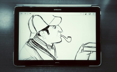 A new drawing with my brand new Samsung Galaxy Note Pro 12!