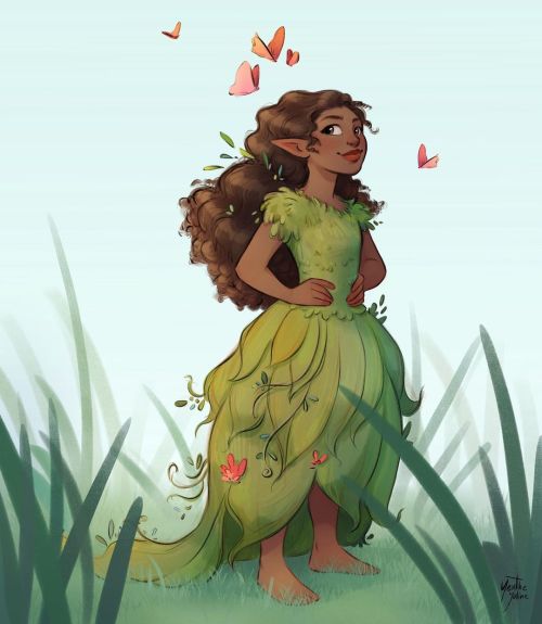 Another cute little swamp fairy. I just love doing these. which one is your favorite, with or withou