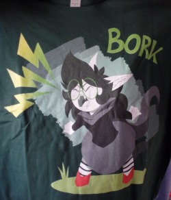 Calumthetraveler:got @Aeritus ‘S Bork Shirt From Welovefine In The Mail Yesterday!