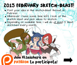 Patreon February Sketch-Blast starts today!January’s